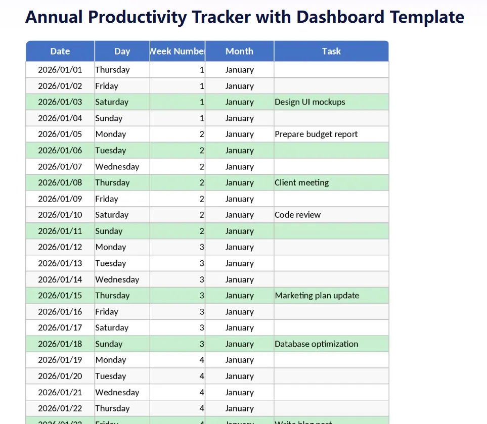 Checklist Template