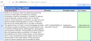 GPT_SUMMARIZE()实际应用 GPT_SUMMARIZE()实际应用