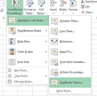 使用Excel高级对比技术高亮重复项7