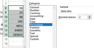将数字格式化为百分比 7