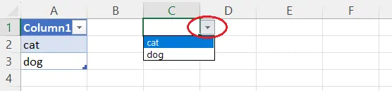 Wie man eine Dropdown-Liste in einer Excel-Zelle öffnet, um den benötigten Wert auszuwählen. 5