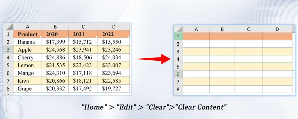 清除内容 清除内容