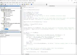 Excel Visual Basic Editor窗口 1