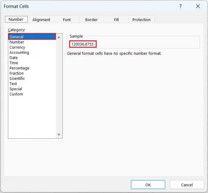 Excel-Dialogfeld "Zellen formatieren" 2