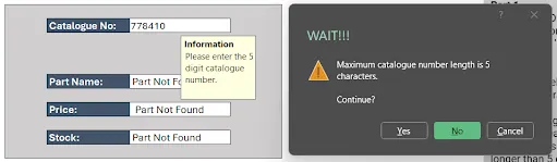 Konfigurieren einer benutzerdefinierten Fehlermeldung in der Excel-Datenüberprüfung