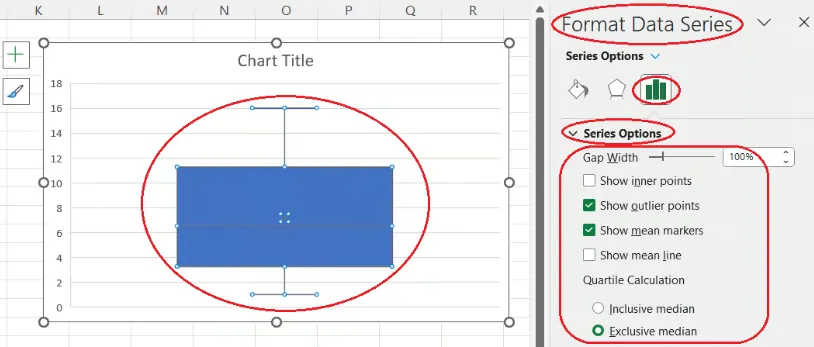 Wie man einen Boxplot in Excel anpasst. Bild vom Autor. 11