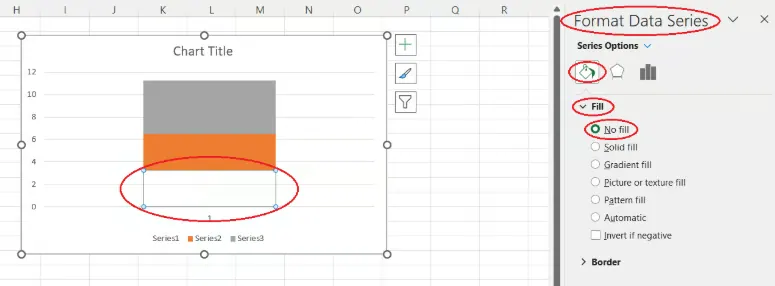 Wie man die unterliegende Box eines Boxplots von Grund auf in Excel formatiert. Bild vom Autor. 6