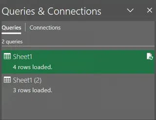 Excel数据模型查询与连接窗格 4