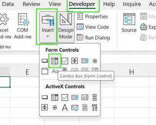 在Excel中使用窗体控件组合框创建下拉列表22 在Excel中使用窗体控件组合框创建下拉列表22