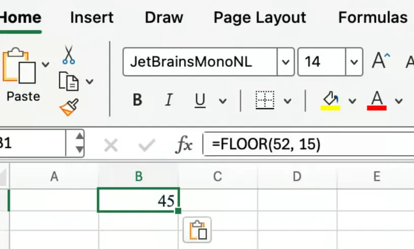 Excel FLOOR-Funktion zum Abrunden von Zeitintervallen 4
