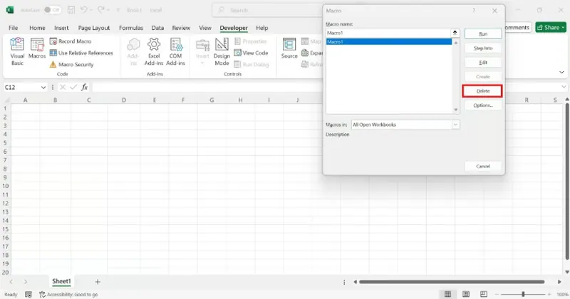 从宏管理器删除单个宏6