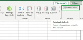 Excel中的数据分析工具库12