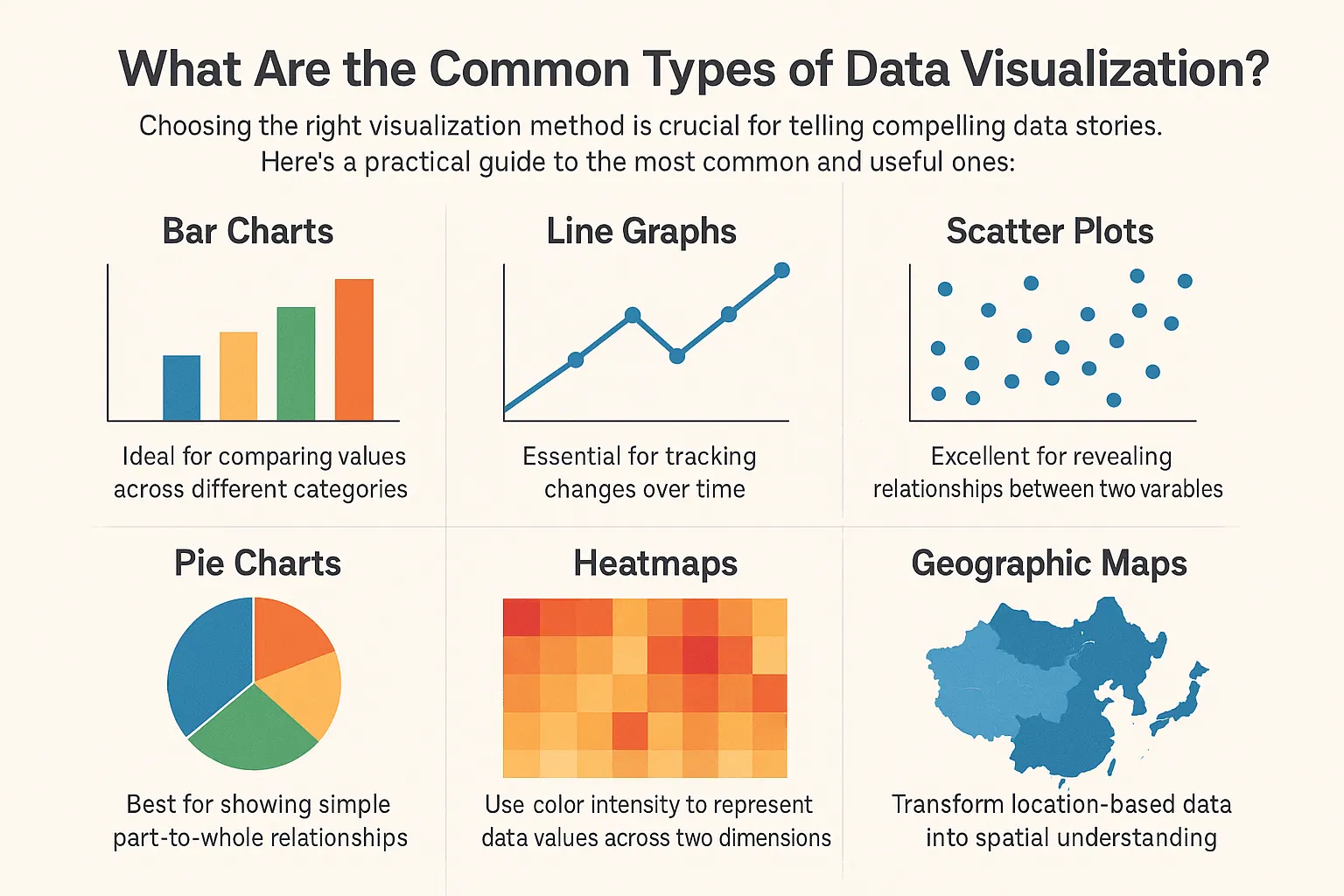 Die gängigen Arten der Datenvisualisierung