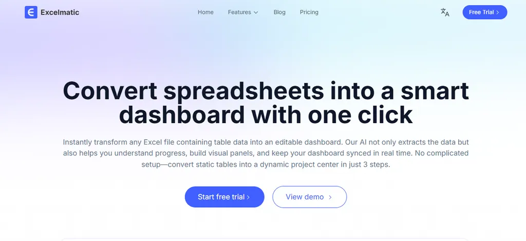 匡优Excel：AI仪表板生成器