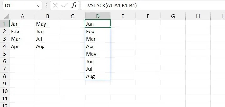 Zwei separate Listen mit Daten in Excel