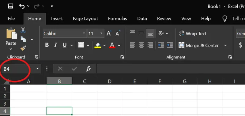 Showing cell reference in Excel 1 Showing cell reference in Excel 1