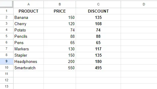 Using VLOOKUP with IF for Calculating the discounts on products whose prices are greater than 100. 17
