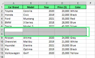 通过复制粘贴方法在Excel中新增行 5