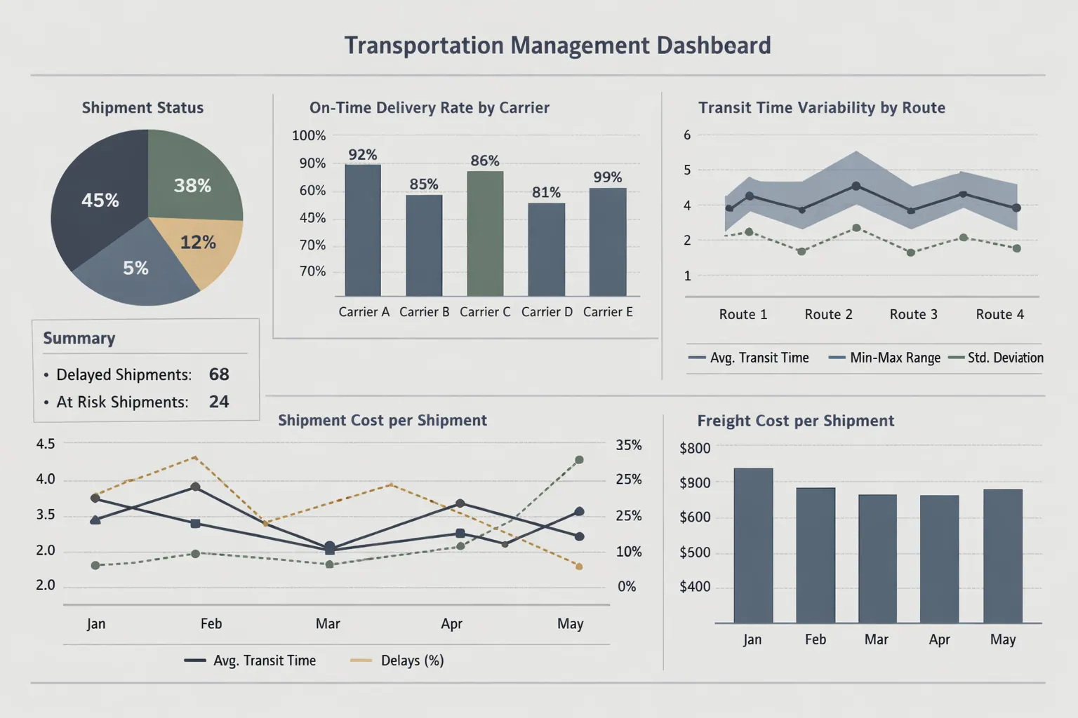 Transportmanagement-Dashboard