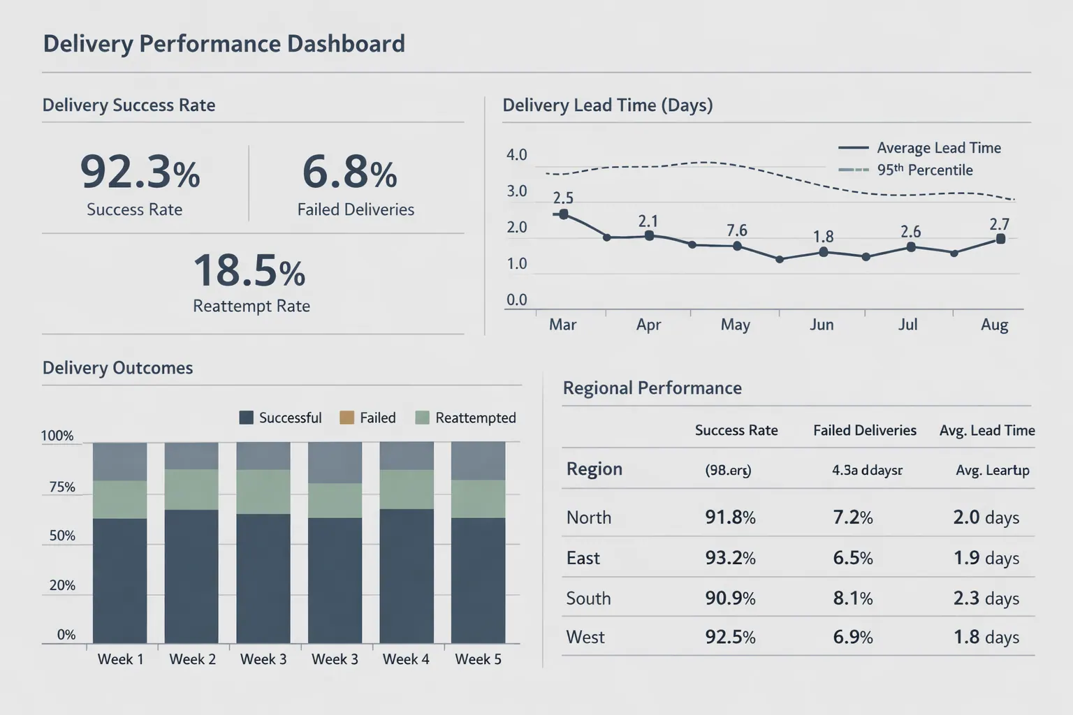 Lieferleistungs-Dashboard