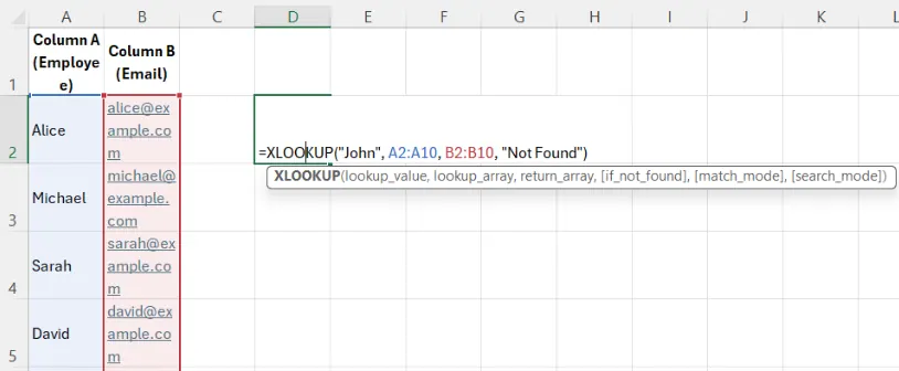 xlookup example 12