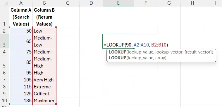 lookup example 4