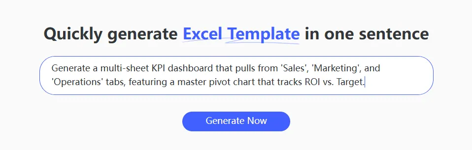 kpi dashboard prompt