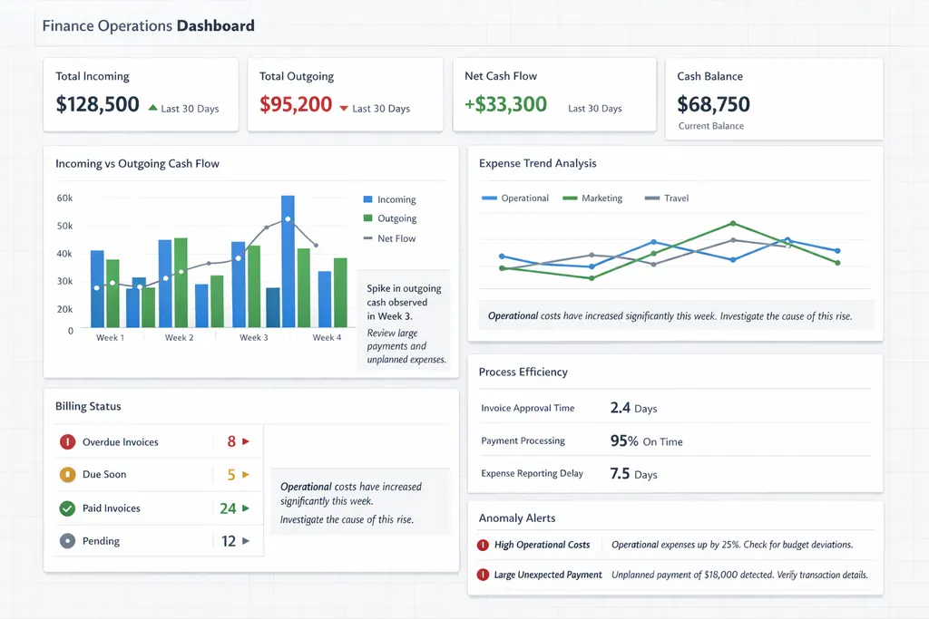 Finance Operations Dashboard