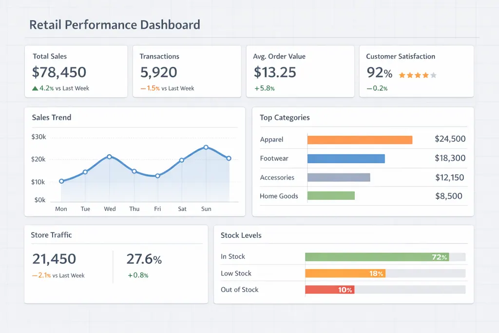 库存绩效仪表盘