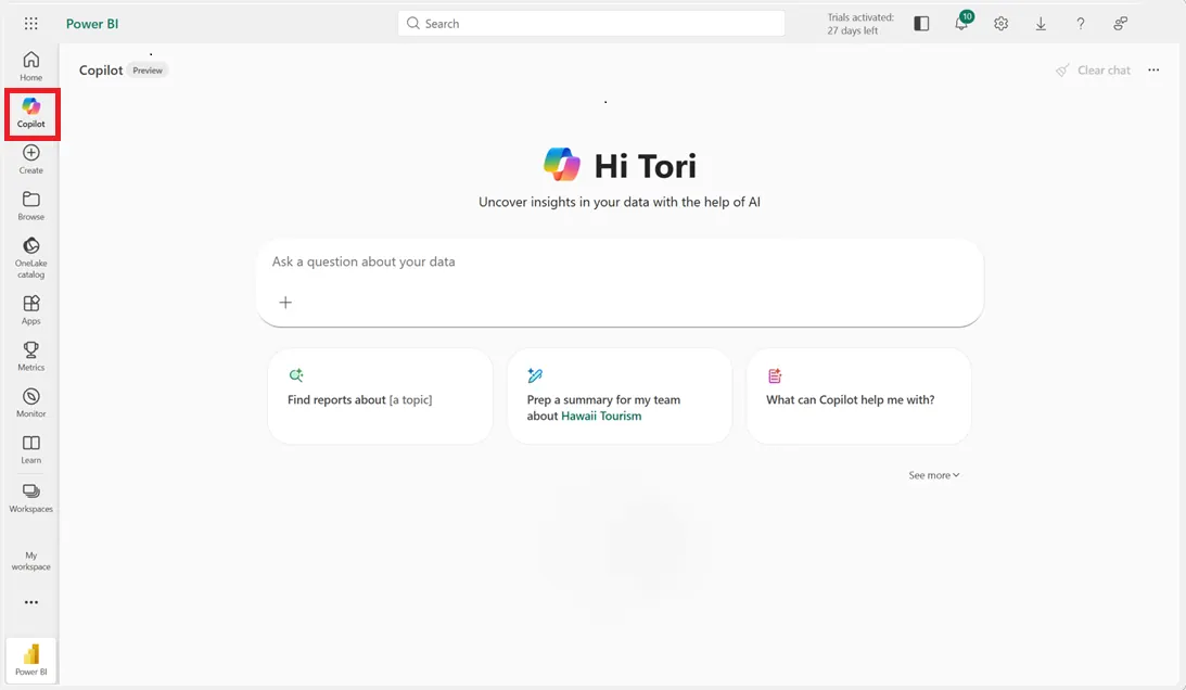 Microsoft Power BI (Copilot)