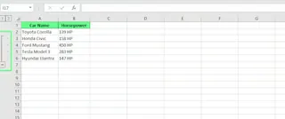 取消组合以取消隐藏 Excel 中的行。 6