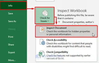 inspect workbook 11