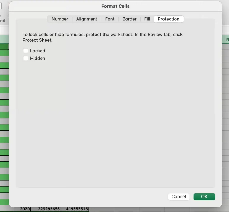 format cells 13