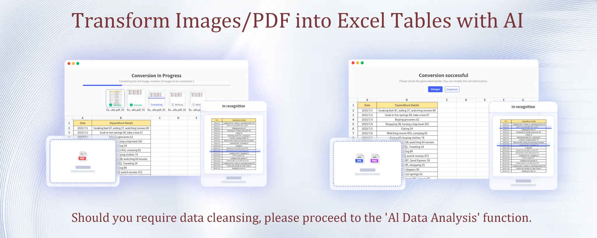 Excelmatic: PDF-to-Excel