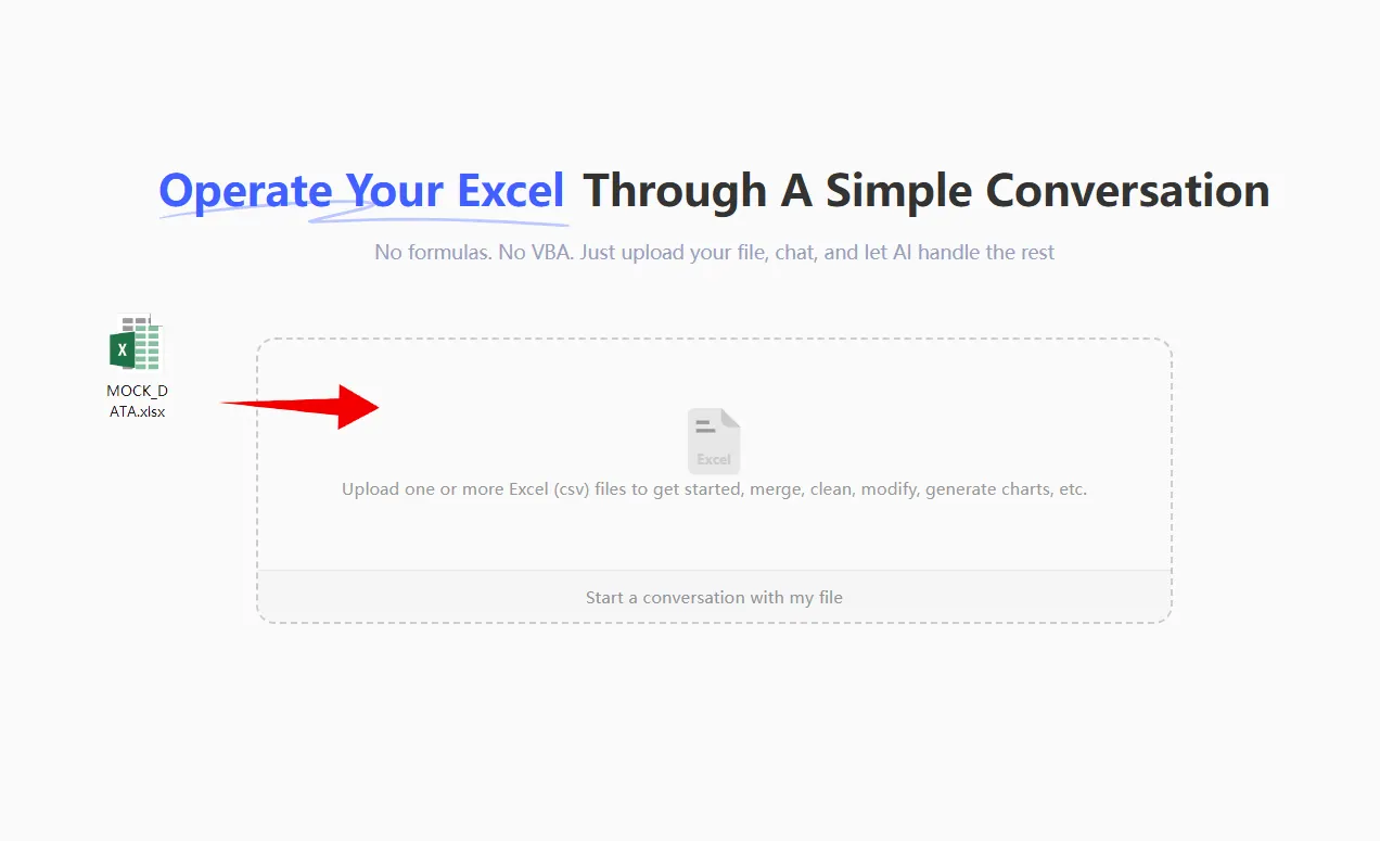 Upload Your Spreadsheet