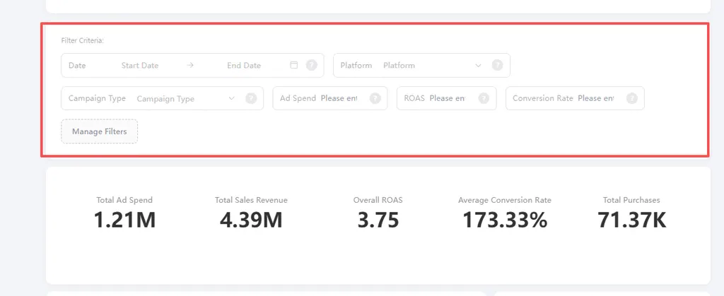 添加交互式筛选器