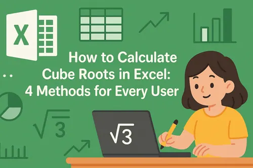 如何在Excel中计算立方根：4种适合所有用户的方法