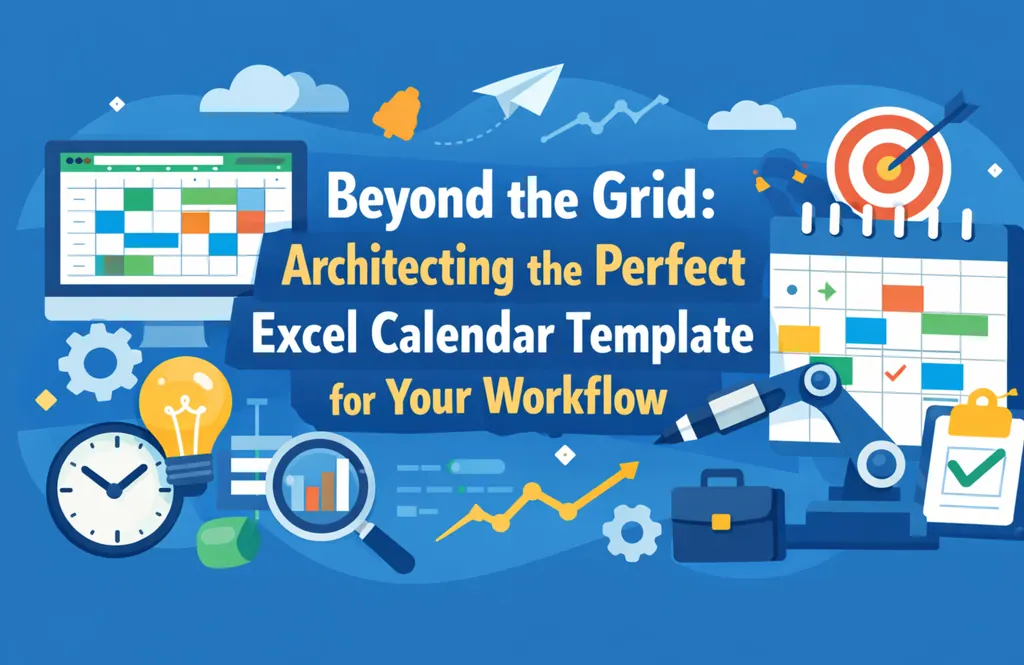 超越网格：为你的工作流程设计完美的匡优Excel日历模板