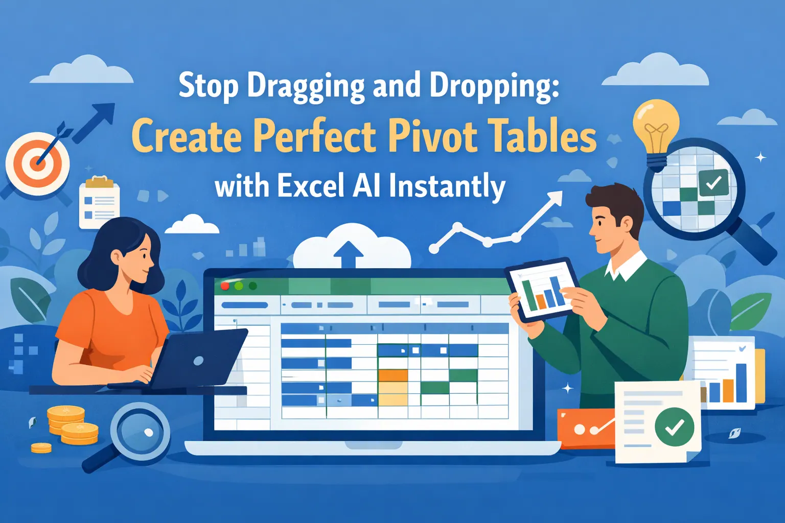 告别拖拽：用Excel AI即刻创建完美数据透视表