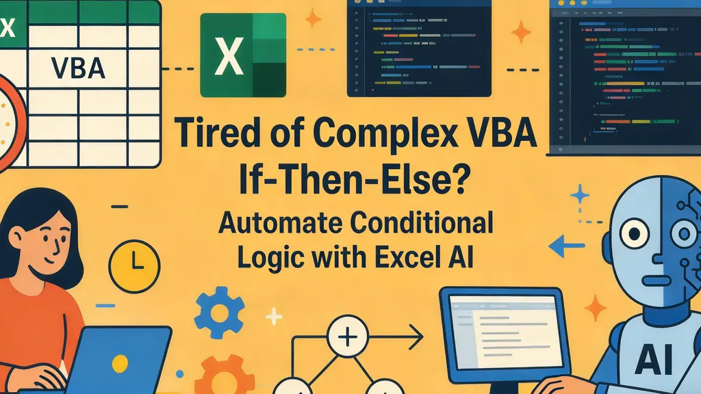 厌倦复杂的VBA If-Then-Else？用匡优Excel AI自动化条件逻辑