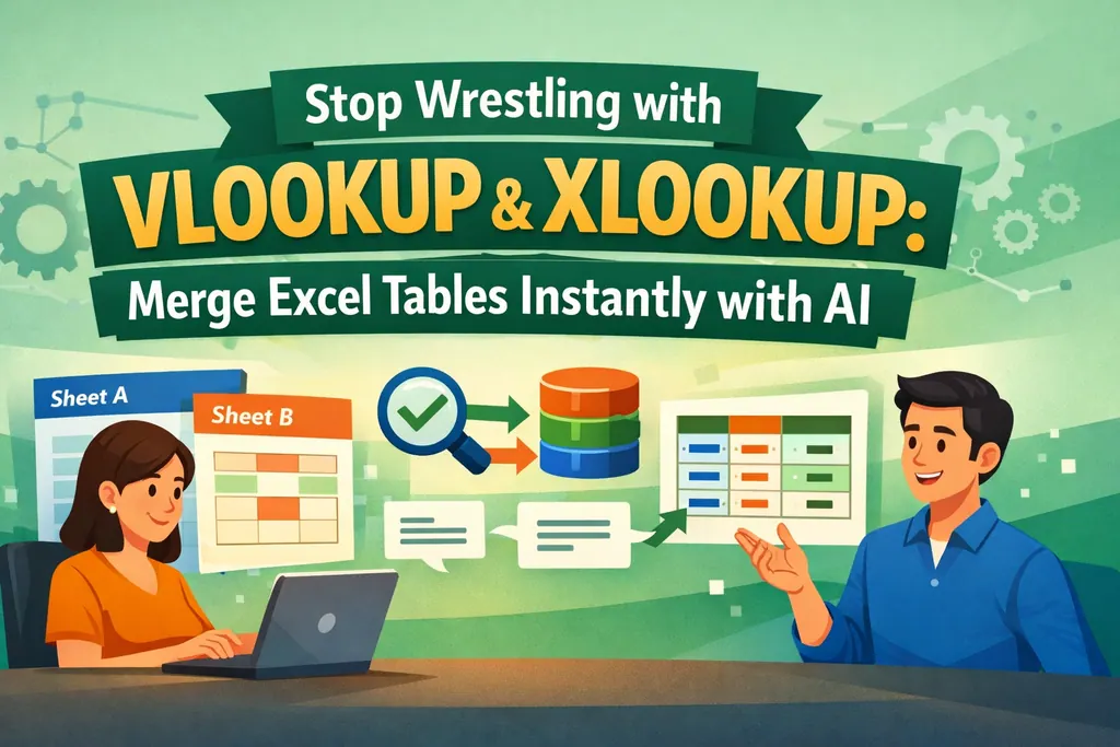 告别VLOOKUP与XLOOKUP的挣扎：用AI即时合并Excel表格