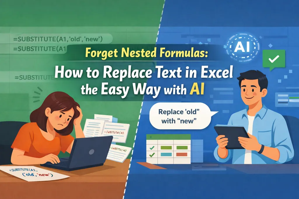 告别嵌套公式：用AI轻松实现Excel文本替换