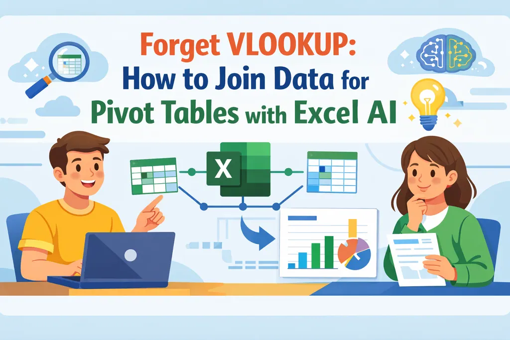 告别VLOOKUP：如何用Excel AI合并数据创建数据透视表