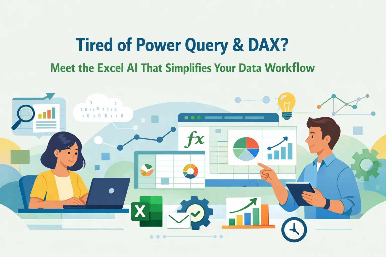 厌倦Power Query和DAX？认识这款简化您数据工作流的Excel AI