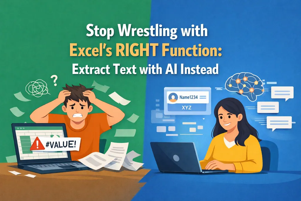 别再和Excel的RIGHT函数较劲：改用AI提取文本