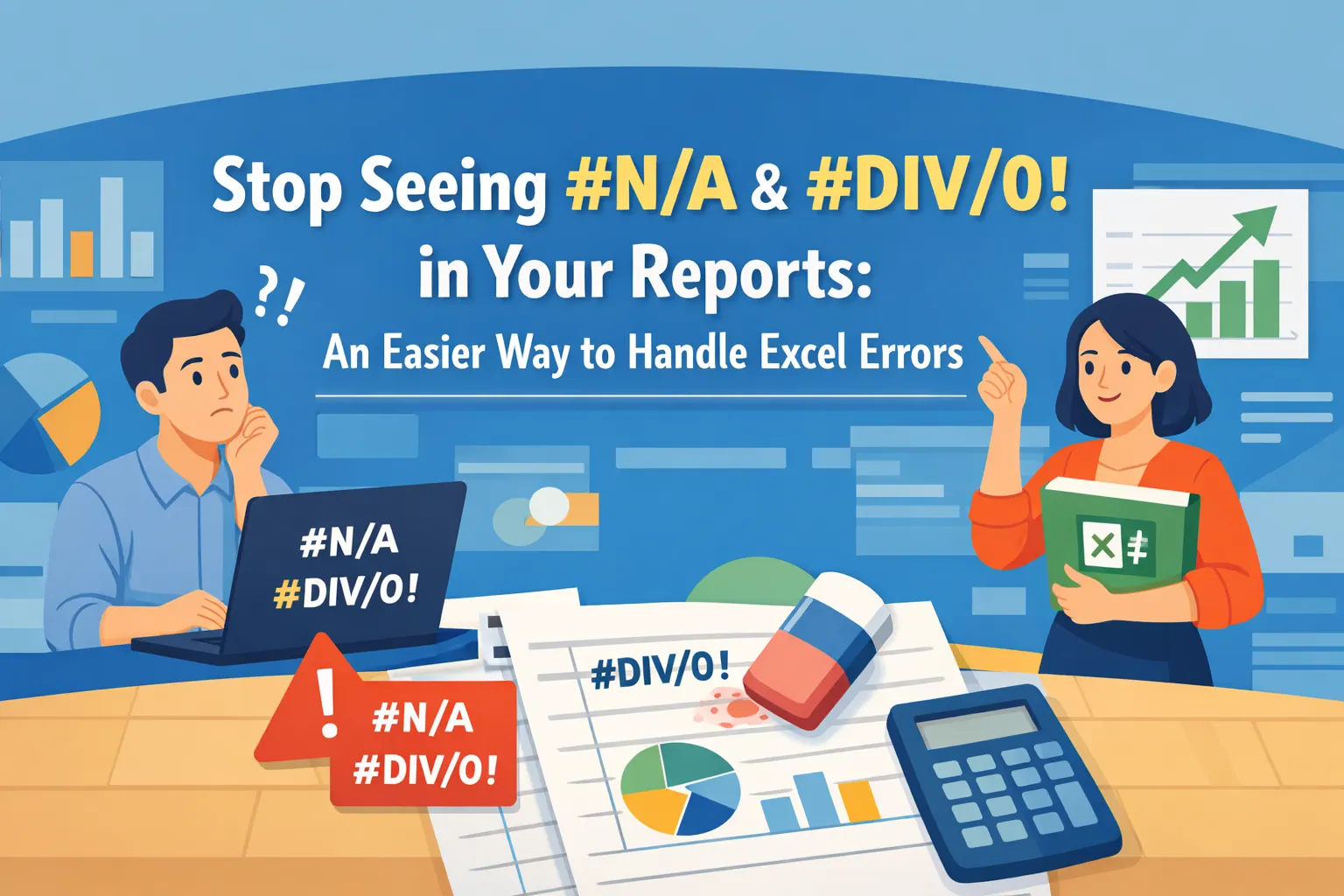 告别报表中的 #N/A 和 #DIV/0!：处理 Excel 错误的更简便方法