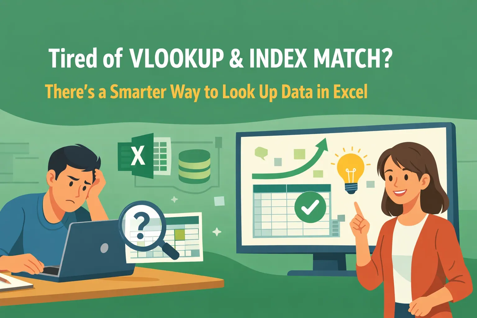 厌倦了 VLOOKUP 和 INDEX MATCH？Excel 数据查找有更智能的方法