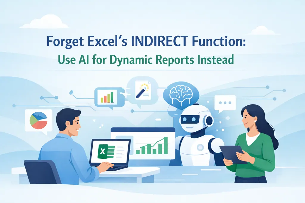 告别 Excel INDIRECT 函数:改用 AI 创建动态报表 告别 Excel INDIRECT 函数:改用 AI 创建动态报表