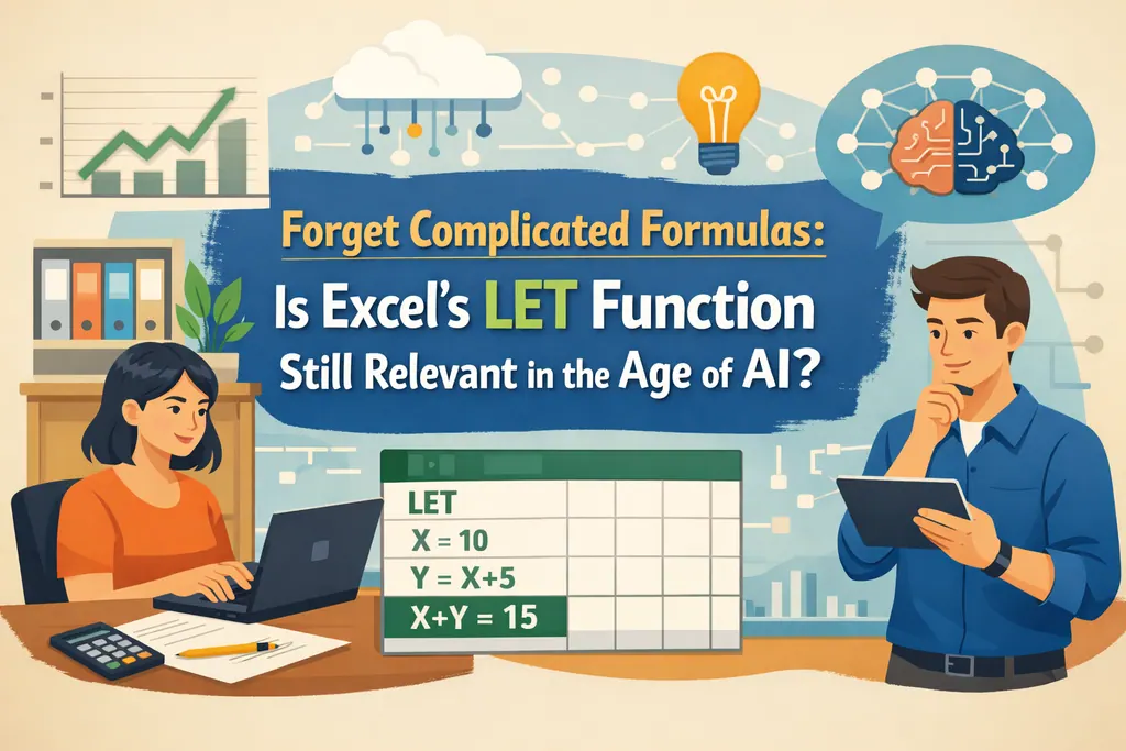 告别复杂公式：在 AI 时代，Excel 的 LET 函数还有用吗？