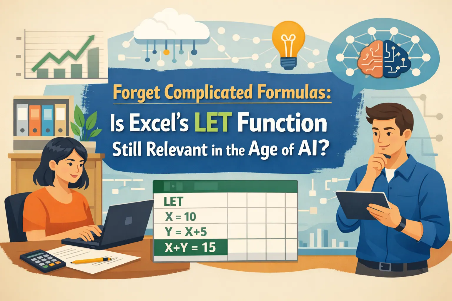 告别复杂公式：在 AI 时代，Excel 的 LET 函数还有用吗？